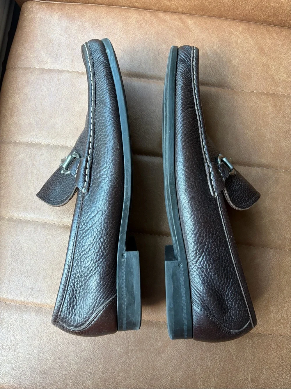 Salvatore Ferragamo Grandioso Gancini Bit Leather Loafers